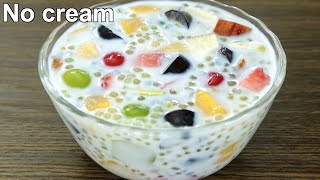 Easy Sago dessert  Fruit Dessert Recipe [upl. by Skardol]