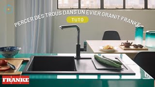 TUTO  Découvrez comment percer des trous dans un évier granit Franke [upl. by Adnilre850]