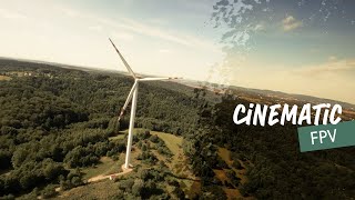 Wind farm  Cinematic FPV [upl. by Ellehciram]