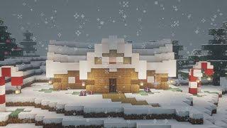 Minecraft Christmas House Tutorial  1206 [upl. by Jaal]