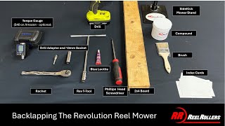 Reel Rollers Revolution 26 Reel Mower  How to video on backlapping your reel mower [upl. by Castor]