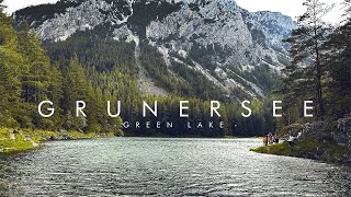 Austria Alps Gruner see green lake 4K [upl. by Gaillard]