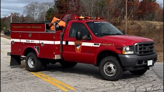 Hooksett NH Fire Rescue Forestry 2 responding [upl. by Ado]