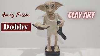 Dobby from Harry Potter  Dobby clay art  Easy diy polymer clay tutorial  Vicky25Crafts [upl. by Heinrich553]