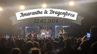 Amaranthe amp Dragonforce  hyperM on ConcertBerlin 22022024 A Powerful Couple and My Amaranthine [upl. by Novar]