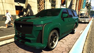 Albany Cavalcade XL Customization GTA Online Cadillac Escalade [upl. by Royo]