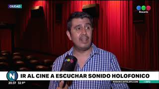 Ir al cine a escuchar sonido holofónico  Telefe Rosario [upl. by Vivi]