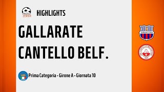 HIGHLIGHTS Prima Categoria Girone A 2425 Day 10  Gallarate  Cantello Belfortese [upl. by Garlan]