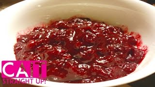 Homemade Cranberry Sauce  Cait Straight Up [upl. by Haven]