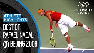 Rafael Nadals golden journey at Beijing 2008  Athlete highlights [upl. by Ayekahs86]