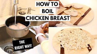 How to Boil Chicken Breast  The Right Way [upl. by Asyral]