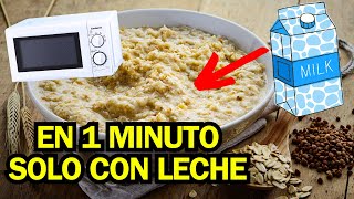 como PREPARAR AVENA con LECHE en MICROONDAS ✅ [upl. by Lytton]