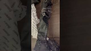 Revenge in RENEGADE320 boots by demonia at gothic footwear gothgirl unboxing [upl. by Afatsom]