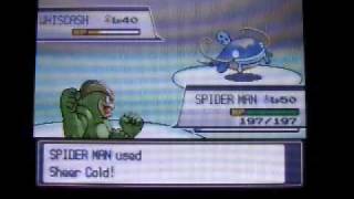 Sheer Cold Machamp in Pokemon Soul Silver Battle Hall  Battle Frontier Revenge [upl. by Plate]