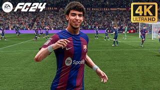 EA FC 24  Barcelona vs Real Madrid  El Clasico Gameplay 4K 60FPS [upl. by Philip519]