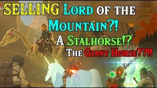 SELLING Lord of the Mountain A Stalhorse The GIANT Horse Rupees in Zelda Breath of the Wild [upl. by Aihsenal]