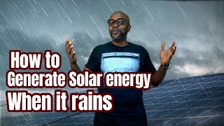 How to generate energy with your Solar system when it rains [upl. by Abdu42]