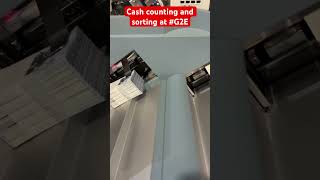 Cash Counting and Sorting Machine g2e casino money Thank you GieseckeDevrient [upl. by Island]