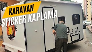 Karavan Sticker Kaplaması Yapıldı  Merdoz [upl. by Mannos]