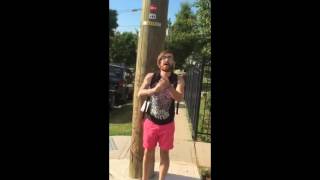 Man filmed tearing down blue ribbons in Staten Island [upl. by Aihsak]