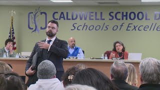 Caldwell School District meeting ends in chaos [upl. by Wye]