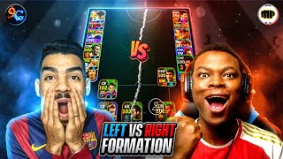 LEFT vs RIGHT SIDE FORMATION 🤣🤣  9AL GAMES x MACKIE PES HD [upl. by Grannie147]