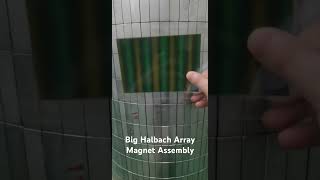 Thousands of NdFeB Magnets Form the Halbach Array Assembly 14 meters highFor Filter Application [upl. by Sallad]