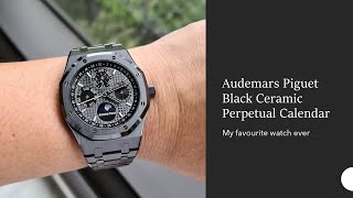 AP Royal Oak Black Ceramic Perpetual Review  My favorite watch ever [upl. by Eintruoc]