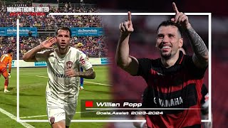 Willian Popp  Goals Assist  Winger forward  Muangthong United  2023 2024 [upl. by Lala]