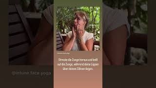 gesichtsyoga gesichtsfitness gesichtspflege vollelippen marionettenfalten faceyogafam yoga [upl. by Rahmann]