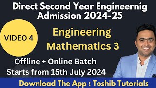 Direct Second Year Degree Offline Batch M3  Toshib Tutorials [upl. by Yajiv]