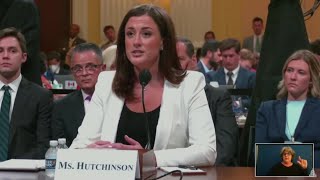 Cassidy Hutchinson Testifies Before the January 6 Commission [upl. by Pelagia]