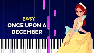 Once Upon a December  Anastasia   EASY piano tuto [upl. by Kiran]