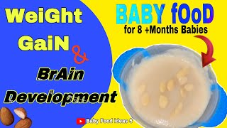 Dalia Recipe  Baby Food Weight Gain amp Brain Development  for 8month to 1 year Baby Lunch Recipe [upl. by Nacim641]