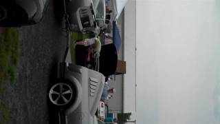 RARE Mustang towing a Custom MUSTANG TRAILER  All Ford Carlisle Nationals [upl. by Samoht869]