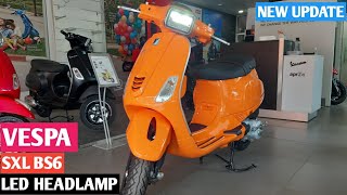 Vespa sxl 125 bs6 modelled headlamppricemileagedepth review [upl. by Yllehs]