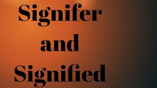 Signifer and Signified  MEG 05  IGNOU English Lingustic Theory [upl. by Aw]