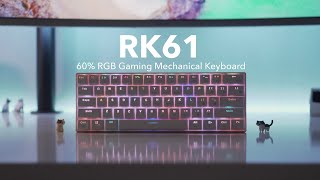 Royal Kludge RK61 60 RGB Mechanical Gaming Keyboard Unboxing amp Outemu Reds Typing Sounds [upl. by Melli]