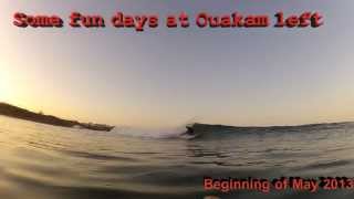 Surfing Ouakam left in Senegal wwwgosurfdk [upl. by Anirt]