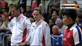 Championnats du Monde 2022  FRANCE vs THAÏLANDE Quart du doublette mixte à pétanque [upl. by Oicnedif]