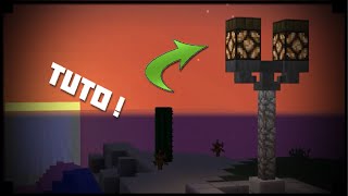 ✔ Minecraft  comment faire un lampadaire [upl. by Heringer]