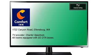 TV Channel Surfing Comfort Inn Ellensburg WA [upl. by Arral]