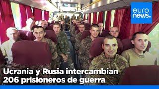 Rusia y Ucrania intercambian 103 soldados por bando mientras sigue la contraofensiva rusa en Kursk [upl. by Mistrot726]