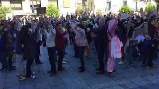 MontdeMarsan  un flashmob pour le climat [upl. by Naerda]