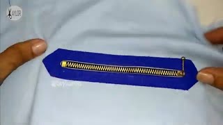 U know this sewing tricks  Make a Zipper Pocket [upl. by Server]