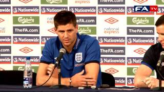 World Cup 2010  Steven Gerrard  England Press Conference 100610 [upl. by Srevart]