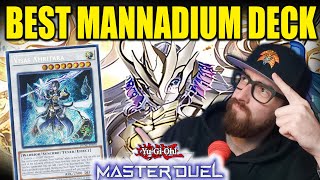 BEST MANNADIUM DECK FOR MASTER DUEL RANKED NEW SUPPORT [upl. by Nomar128]