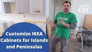 How to Customize IKEA Cabinets for Islands and Peninsulas [upl. by Nanek]