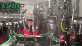 Beer Filling MachineGlass Bottle Filling MachineFilling Capping Machine [upl. by Idolah820]