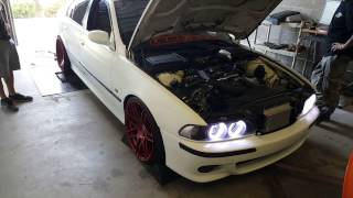 VF Supercharged E39 540i On the Dyno WMEAN Exhaust Sounds [upl. by Sherrie]